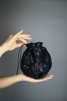 Black Handheld Pouch For Formal Occasions, Black Pouch Clutch For Wedding, Handmade Black Evening Bag For Gift, Handmade Black Handheld Evening Bag, Elegant Black Coin Purse For Evening, Black Pouch Clutch As Gift, Black Clutch Bag Perfect For Gift, Elegant Black Handheld Pouch, Black Handheld Evening Pouch