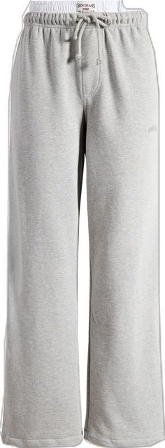 Athleisure Cotton Wide Leg Pants With Straight Hem, Sporty Cotton Wide Leg Pants With Straight Hem, Sporty Wide Leg Cotton Bottoms, Sporty Cotton Wide Leg Pants With Ribbed Waistband, Sporty Cotton Wide Leg Pants, Sporty Loungewear Bottoms With Logo Waistband, Comfortable Cotton Sweatpants For Daywear, Cotton Wide-leg Pants With Ribbed Cuffs, Cotton Wide Leg Pants With Ribbed Cuffs