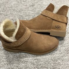 Like New Booties. Only Worn Twice. Chestnut Ugg Mckay, Ugg Ankle Boots, Ugg Booties, Shoes Ugg, Fall Winter Outfits, Womens Uggs, Ugg Shoes, Chestnut, Everyday Outfits