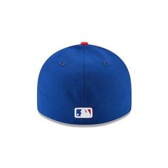 Wear what the players wear! The Chicago Cubs Authentic Collection Low Profile 59FIFTY Fitted cap features a team color fabrication with an embroidered Cubs logo at the front panels and an embroidered MLB Batterman at the rear. Throwback Baseball Cap For Sports Events, Throwback Fitted Baseball Cap For Sports Events, Team-colored Fitted Hat For Baseball Season, Team-colored Fitted Hat For Baseball Season Sports Events, Baseball Season Fitted Cap Fan Gear, Baseball Season Fitted Cap For Fans, Blue Sports Fitted Hat With Logo Patch, Flat Brim Team-colored Baseball Cap For Sports Events, Throwback Team-colored Hats For Baseball Season