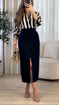 Look Working Girl, Affordable Outfits, Fashionable Work Outfit, Professional Outfits Women, Stylish Work Attire, Business Casual Outfits For Work, Classy Dress Outfits, Classy Work Outfits, Classy Casual Outfits