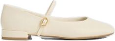 Elegant Cream Flats With Round Toe, Chic Cream Ballet Flats For Spring, Classic Cream Ballet Flats With Round Toe, Classic Cream Pointed Toe Ballet Flats, Chic White Pointed Toe Flats, Chic White Pointed Toe Closed Flats, Cream Almond Toe Ballet Flats For Work, Cream Almond Toe Ballet Flats For Formal Occasions, Cream Almond Toe Ballet Flats For Spring