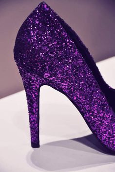 Purple Sparkle, Purple Reign, Glitter Heels, Purple Shoes, Purple Love, Glitter Shoes, All Things Purple, Purple Glitter, Purple Rain