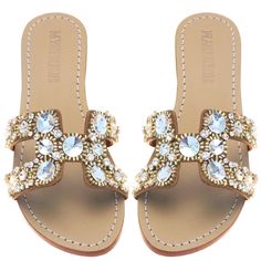 Mystique Sandals, Handmade Leather Sandals, Embellished Flats, Leather Sandals Handmade, Crystal Sandals, Rhinestone Flats, Genuine Leather Sandals, Rhinestone Chain, Leather Sandals Flat