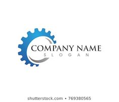 the company logo is made up of gear wheels and has been designed to look like an industrial