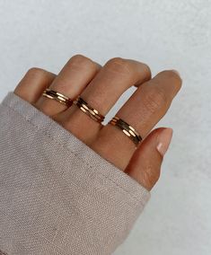 These rings are perfect for layering, wearing alone, or adding to a ring you already have. They are extremely strong. This is the price for one ring, if you want to order a stack, view our other listing with multiple rings discounted. Sleep in them, shower in them, LIVE in them! Adjustable Toe Ring For Everyday Wear, Adjustable Stackable Wide Band Ring For Everyday, Stackable Double Band Rings As Gift, Stackable Double Band Rings For Gift, Stackable Adjustable Rings With Thick Band, Dainty Stacked Rings As A Gift, Minimalist Stacked Midi Rings As Gift, Adjustable Thick Band Metal Stackable Rings, Trendy Rose Gold Stackable Jewelry