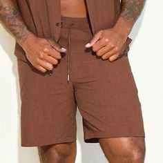 Icon Swim Out Of Time Coffee Brown Linen Shorts 8" Inseam Men's Xxl Website Says These Are "Resort Wear" And Not Intended For Swimming. However, They Have An Interior Mesh Lining Like Swim Trunks Do. Made With Light Weight Construction That’s Great For Warmer Weather. Waistband Drawcord Helps You Customize The Fit. 8" Inseam 37" Waist 259 Casual Brown Athletic Shorts With Built-in Shorts, Casual Brown Athletic Shorts For Summer, Brown Athletic Shorts With Built-in Shorts For Summer, Brown Leisure Bottoms For Summer, Brown Summer Athletic Shorts, Brown Linen Shorts, Red Denim Shorts, Brown Swimsuit, Boys Denim Shorts