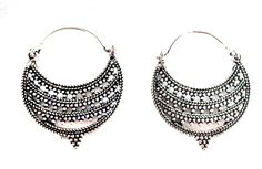 A beautiful Handmade Chandbali designed by me and then translated into a breathtaking pair of earrings. These are 1.25 inch wide and 2 inch in length, These earrings are created in brass and then silver plated Ear wire is hypoallergenic stainless steel A real beauty to wear and enjoy. Get a fusion of tradition and art in this exquisite piece. Thank you for your support for my work. Go back to Storefront Taneesijewelry.etsy.com View my Entire STERLING SILVER EARRINGS Collection at https://www.ets Bohemian Round Chandbalis For Pierced Ears, Handmade Chandbali Earrings For Festival, Festival Chandbali Hoop Earrings With Latkans, Handmade Bohemian Round Chandbalis, Nickel-free Traditional Chandbali Hoop Earrings, Traditional Chandbali Hoop Earrings, Nickel-free, Traditional Chandbali Hoop Earrings Nickel Free, Silver Bollywood Hoop Earrings With Intricate Design, Bollywood Style Intricate Silver Hoop Earrings