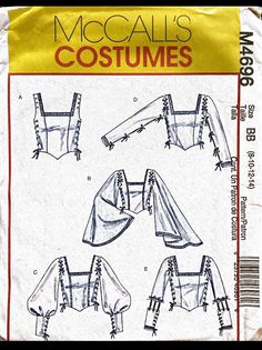 the sewing pattern for misses and corses