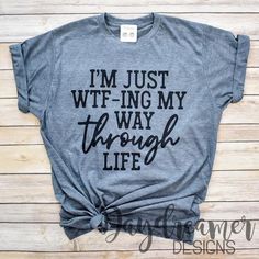 I’ve lost count of how many “WTF’s” I’ve said at this point 😂 #daydreamerdesigns #wtf #graphictee #funny #quotes #fashion #custom #handmade #boutique #wholesale #faire Trendy Custom Print Tri-blend T-shirt, Casual Cotton Transfers With Text Print, Tri-blend Graphic Tee With Sublimation Print, Graphic Tee With Sublimation Print In Tri-blend Fabric, Graphic Tee With Sublimation Print In Ring-spun Cotton, Tri-blend Graphic Tee With Custom Print, Gray Graphic Tee With Custom Print, Boutique Wholesale, Get Flexible