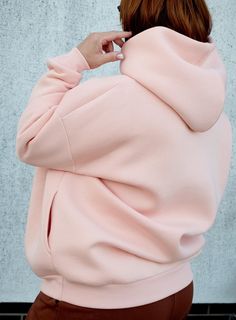 Product Description: Refresh your wardrobe for the cold season with the stunning "Fantastic Peach" hoodie! This oversized jumper is made from soft and stretchy cotton, with a fluffy interior that provides unmatched comfort and warmth. The fluffy inside ensures a cozy feeling, while the loose fit allows for ultimate comfort in any situation. Perfect for everyday wear and stylish streetwear fashion. Available in a wide range of sizes, including plus sizes. An ideal choice for autumn and winter! ● Pink Hoodie With Ribbed Cuffs For Loungewear, Pink Drawstring Hood Sweater For Winter, Pink Winter Sweater With Drawstring Hood, Winter Pink Sweater With Drawstring Hood, Winter Athleisure Sweatshirt With Soft Texture, Sporty Long Sleeve Hoodie With Soft Texture, Soft Texture Winter Sweatshirt For Athleisure, Oversized Pink Sweats For Streetwear, Pink Winter Hoodie Sweater