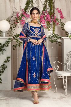 Nizah - HaniyaJibran Silk Thread Embroidery, Bridal Glam, Pakistani Dresses Online, Designer Outfit, Wedding Festivities, Pure Chiffon, Pakistani Dress Design, Pakistani Designers, Thread Embroidery