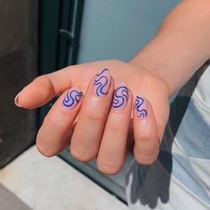 Lady Nails, Blue Nail Designs, Inspo Instagram, Nail Swag, Summer Nails Colors, Nailed It