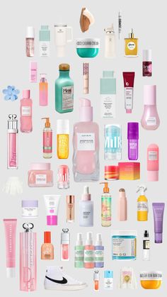 Rainbow Skincare, Skincare Shelf, Xmas List Ideas, Girly Christmas Gifts, Preppy Skincare, Wishlist Ideas, Sephora Skin Care, Preppy Stuff, Skin Care Collection