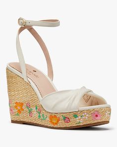 Tallulah Strawberry Garden Espadrilles | Kate Spade Outlet Kate Spade Strawberry, Pretty Items, Summer Moodboard, White Dresses Graduation, Dresses Graduation, Strawberry Garden, Good Shoes, Random Items, Kate Spade Outlet