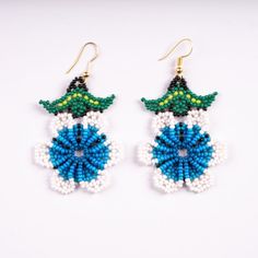 Beautiful  handmade Set of  green, white and blue chaquira earrings style mexican amerindian. Have the set, buying the necklace that go with it The Necklace, Fashion Earrings, Jewelry Earrings Dangle, Dangle Drop Earrings, Dangle Earrings, Jewelry Earrings, Accessory Gift, Birthday Gifts, Electronic Accessories