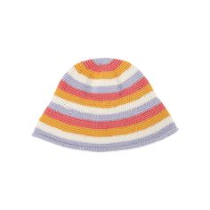 Expertly handwoven by artisans in Indonesia, our 100% cotton yarn crochet bucket hat is the ultimate island accessory. 100% handwoven cotton yarn bucket hat in yellow, magenta, mauve and cream. Brim can be worn flicked or rolled up, or half/half for an individualised look. Please note, hat features including size and brim width may vary slightly from piece to piece. These hats are individually handcrafted by artisans, each with its own unique character. We want your new hat to be as unique as th Yellow Yarn Beach Hat, Yellow Crochet Bucket Hat For Beach, Yellow Crochet Bucket Hat For The Beach, Yellow Crochet Beach Hat, Yellow Knitted Beach Hat, Handwoven Summer Hats In Multicolor, Knitted Multicolor Bucket Hat For Summer, Yellow Crochet Hat For The Beach, Handwoven Multicolor Summer Hats