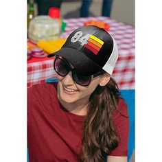 THAT '80S CAP This trucker cap features a vintage design that reads "84," which makes it a great gift not just for 40th birthday celebrants but also anyone who loves and adores all things retro. THOUGHTFULLY DESIGNED Simple and sleek, this vintage cap features a mix of embroidered and fade-proof printed elements. With its casual aesthetic and neutral colorway, it's perfect for daily wear. MADE WITH COMFORT IN MIND This stylish cap features an adjustable snap closure for a snug, comfy fit. Its wi Stylish Caps, 40th Gifts, Online Gift Shop, Vintage Cap, Online Gift, 40th Birthday Gifts, Mens Birthday Gifts, 40th Birthday, Hat Making