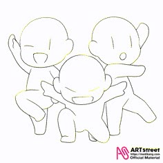 two cartoon characters hugging each other with their arms around one another, and the text art street