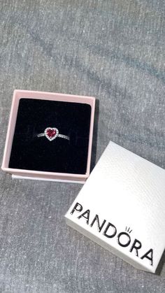 Pandora Aesthetic, Jewellery Pandora, Red Heart Ring