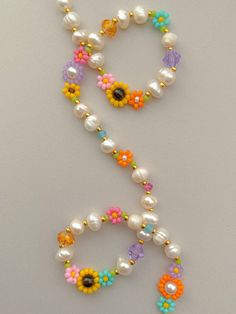 Flower Bead Necklace, Choker Pearl Necklace, Choker Pearl, Seed Bead Choker, Bead Choker, Necklace Dainty, Beaded Choker, Flower Necklace, Beaded Flowers