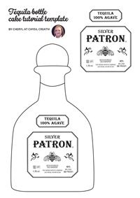 the bottle is labeled with labels for patron, tequila botellata and severi