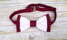 Check out this item in my Etsy shop https://www.etsy.com/listing/217439698/mens-white-and-burgundy-bow-tie-mixer Burgundy Bow Tie, Accessory Ideas, Burgundy Wedding, Head Band, Chic Wedding, Bow Ties, Necktie, Bow Tie, Neck Tie