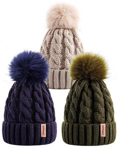 PRICES MAY VARY. Skin-friendly Premium Material: Crafted with 100% soft acrylic, our womens beanie is comfortable and non-irritating. The single-layered design is perfect for spring, autumn, and even early winter, providing windproof warmth. A must-have accessory for the cold seasons! Superior Elasticity: These womens beanie with pom pom are one size fits all, featuring a superior elastic knitting technique that is easy on the head and comfortably accommodates any head size or hairstyle. Fit for Comfy Accessories, Beanie With Pom Pom, Womens Beanie, Beanie With Pom, Beanie Hats For Women, Early Winter, Elegant Hats, Warm Winter Hats, Women's Beanie