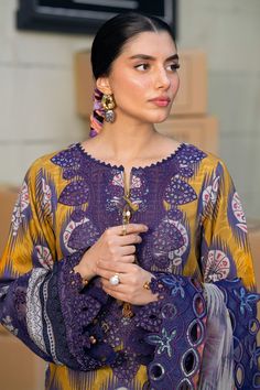 Product Description: Embroidered And Printed Crepe Shirt, Embroidered And Printed Chiffon Dupatta And Printed Crepe Trouser Embroidered Multicolor Tops For Eid, Long Sleeve Embroidered Top For Eid, Multicolor Long Sleeve Sets With Chikankari Embroidery, Yellow Long Sleeve Top With Chikankari Embroidery, Yellow Long Sleeve Top With Resham Embroidery, Festive Long-sleeve Shirt With Floral Embroidery, Festive Long Sleeve Shirt With Floral Embroidery, Multicolor Embroidered Cotton Long Sleeve Sets, Eid Long Sleeve Blouse With Embroidered Sleeves