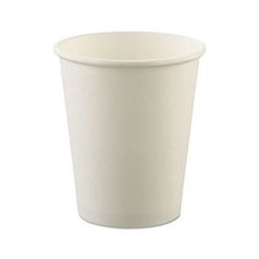 a white paper cup on a white background