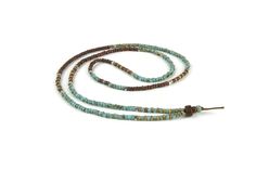 Western Beaded Necklace for men. Long beaded surfer necklace for men. Hand strung with silver hematite and 8/0 (3 mm) miyuki beads, on wax cord, in picasso colors turquoise, red and brown. The necklace has a length of 26 inches (66 cm) and no clasp and metal free , and is easy to put on. The chain is completely water proof. At the end of the necklace a ceramic bead with a 6/0 (4 mm) miyuki beads. The necklace is also suitable for women. MATERIALS: ✓ Silver Hematite Beads ✓ Miyuki seed beads 8/0 (3 mm), 6/0 (4 mm) ✓ Ceramic bead ✓ Wax Cord = Miyuki is a brand name and stands for the best quality among seed beads. Miyuki beads are colored through and through, the color is, as it were, in the bead, so they retain their color, while seed beads have a layer of paint applied to the beads. = The Western Beaded Necklace, Native American Beaded Necklace, Beaded Necklace For Men, Men Native, Surfer Necklace, Hematite Necklace, Necklace Turquoise, Native American Beading, Hematite Beads