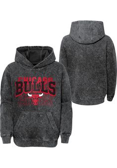 Those cold nights at the game won't keep your little Chicago fan from cheering on the team in Chicago Bulls Long Sleeve Hoodie! Give them this Chicago Bulls Youth Charcoal Back to Back Hooded Sweatshirt to keep warm in the stands. This Bulls Long Sleeve Hoodie features a screen print team graphic on mineral wash garment. Screen print team graphic, Mineral wash garment, Hood, Long sleeve, Ribbed hem and cuffs, Perfect for any young sports fan!, COTTON/POLY BLEND, 8 Hooded Team Logo Top For Streetwear, Hooded Team Logo Streetwear Top, Hooded Tops With Team Logo For Streetwear, Hooded Streetwear Tops With Team Logo, Throwback Team-colored Hoodie For Fan Gear, Throwback Team-colored Hoodie For Game Day, Winter Sports Fan Hoodie With Team Logo, Sports Fan Long Sleeve Hoodie For Streetwear, Sports Season Fan Gear Hoodie