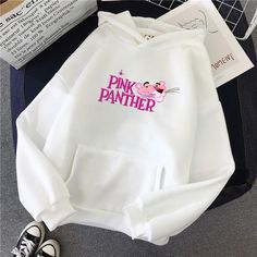 Pink Panther Hoodies Women Korean Autumn Winter Sweatshirts Harajuku Funny Kawaii Easy 30 day return policy Funny Kawaii, Printed Hoodies, Pug Shirt, Pink Panther, Pink Panthers, Funny Prints, Winter Sweatshirt, Unique Tshirts, Personalized Shirts