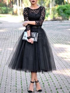 Rok Tile, Diy Scarves, Gaun Tulle, Tutu En Tulle, Gaun Koktail, Kain Tile, Rok Tutu, Wedding Dress Black, Tule Rok