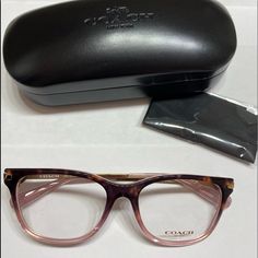 Brand New Coach Hc 6176 T Glasses. Very Stylish And Comfortable. Light Weight. Coach Glasses Frames For Women, Coach Glasses Frames, Glasses Frames For Women, Leather Eyeglass Cases, Coach Eyeglasses, Coach Glasses, Coach Sunglasses, Eyeglasses Frames For Women, Tortoise Sunglasses