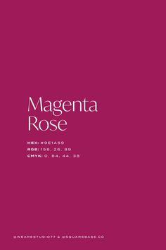 Magenta Rose Deep Purple Colour Palette Inspiration For Your Next Design Project Magenta Wedding Theme, Purple Colour Palette, Colour Palette Inspiration, Magenta Wedding, Accent Wall Colors, Color Design Inspiration, Magenta Rose, Color Combinations For Clothes, Pink Palette