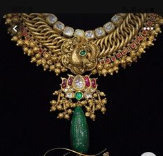 Kanti Designs, Ram Bhagwan, Antique Haram, Mango Haram, Engagement Jewellery, 22 Carat Gold Jewellery, Gold Haram, Diamond Pendant Jewelry