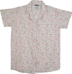 A floral shirt that gives you comfort and style, this is the perfect item for anyone who likes to feel good while looking good.  The white shirt is a classy backdrop that features small floral print patterns all over. #tlb #vacationclothing #beachwrap #Floral #Printed #SummerShirt #FloralCottonShirt #Cottonshirt #BeachShirt Summer Cotton Camp Shirt With Floral Print, White Cotton Camp Shirt With Floral Print, White Printed Camp Shirt For Spring, White Ditsy Floral Print Summer Top, Casual White Tops With Ditsy Floral Print, Casual White Top With Ditsy Floral Print, White Ditsy Floral Print Top For Summer, White Floral Print Camp Shirt For Spring, White Floral Print Casual Camp Shirt