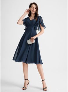 Winter Cocktail Dress Nordstrom, Chiffon Knee Length Dress, Cocktail Dress Classy Evening Knee Length, Winter Wedding Cocktail Dress Guest, Knee Length Hoco Dress, Modest Homecoming Dresses Knee Length, Cocktail Dress Classy Evening Midi, Banquette Dresses, Formal Knee Length Dresses