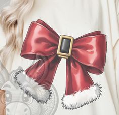 Santa Belt, Belt Bow, Santa Belts, Christmas Coquette, Coquette Bow Png, Png Coquette, Bow Png, Christmas Bow, Coquette Bow