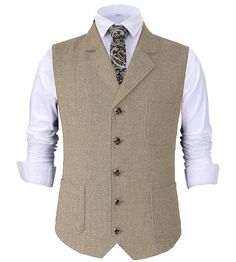 Waistcoat Pattern, Wedding Vest, Retro Suits, Wool Waistcoat, Mens Waistcoat, Tweed Waistcoat, Herringbone Jacket, Mens Suit Vest, Tweed Pattern