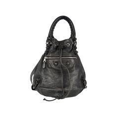 Balenciaga Giant Pompon Hobo Bag in leather. The grey bag features brogue detailing and silver hardware which are wrapped in leather on the front. It includes a shoulder strap, making it easy to carry as a crossbody bag. Height:37;Width:38 - 41;Depth:22;Shoulder Strap:43;Handle:16 Material: Leather Embroidered Handbag, Leather Formal Shoes, Grey Bag, Bag Measurements, Lauren Brown, Prada Crossbody Bag, The Grey, Silver Hardware, Hobo Bag