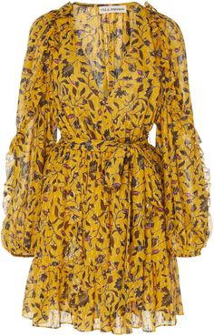 Ulla Johnson Maita Silk-Blend Chiffon Mini Dress Bohemian Autumn, Autumn Palette, Organza Gowns, 2020 Vision, Lace Trim Dress, Chiffon Mini Dress, Floral Dress Summer