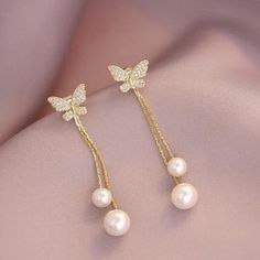 47696526311721 Gold Tassel Earrings With Pearl Drop For Party, Gold Pearl Drop Tassel Earrings For Party, Pendant Packaging, Bride Elegant, Wedding Travel, Alloy Earrings, Earring Type, Ring Pendant Necklace, Earrings Pearl