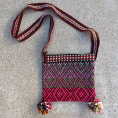 Handmade Woven Indie Boho Pom Pom Square Small Crossbody Bag Dimensions- 10 x 9.5 x 1 Strap drop-22' Size- Small Color- pink, green, blue, yellow, red Brand- handmade Material- fabric Made in Mexico Zipper closure pocket Condition- gently worn TAGS: boho, indie, folk, western, southwestern, vintage, handmade, unique, 90s, y2k, 70s, 80s, 60s, gorpcore, whimsy, cottage, utility, coastal, barbie, witch, gnome, forage, granola, hippie  Please note that vintage and handmade items are subject to more character, i do my best to note any visible flaws or imperfections  Open to offers & bundles Shipping Daily No Trades/Holds Smoke Free Home Bohemian Pink Crossbody Shoulder Bag, Handmade Pink Crossbody Bag, Pink Bohemian Crossbody Shoulder Bag, Pink Crossbody Bag With Zipper Pouch, Pink Crossbody Shoulder Bag For Festival, Pink Shoulder Bag For Festival, Multicolor Rectangular Pouch With Adjustable Strap, Pink Pouch Shoulder Bag For Festival, Green Crossbody Shoulder Bag For Festivals