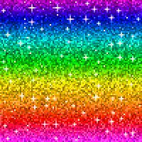 an abstract rainbow background with stars and sparkles