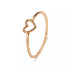 This ring can be made in different geometric shapes : Heart, Circle, Star, Rhombus, Triangle, Rectangle, Square, Trefoil, Crescent, and Arrow. Please specify when placing your order !! Simplicity makes Beauty !! This Elegant open love heart ring is handmade in delicate 14k or 18k yellow, rose, or white solid gold. Comfortable for everyday wear. It can be worn individually or with two or more stackable to create a unique look! Perfect gift for any occasion. If you like this but want it slightly a Dainty Rose Gold Heart Shaped Open Ring, Rose Gold Open Heart Ring With Heart Charm, Valentine's Day Rose Gold Open Midi Rings, Heart-shaped Rose Gold Stackable Rings As Gift, Dainty Rose Gold Heart Ring For Mother's Day, Rose Gold Heart-shaped Stackable Rings As Gift, Rose Gold Open Heart Ring For Valentine's Day, 14k Rose Gold Heart Ring For Valentine's Day, Delicate Rose Gold Heart Ring For Valentine's Day