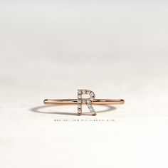 Letter Diamond Ring / Initial Diamond Ring / Personalized Diamond Ring / Personalized Ring / Dainty Initial Ring / Custom Initial Ring ▶ Watch Ring In 360o >> http://bit.ly/BN-202 ☆ Please write the letter you like on checkout ☆ ★ Details : ✔ Ring Width 1.3 mm ✔ Letter Size 5.8 mm ✔ Stones Natural Diamonds ✔ Total Carat Weight... Approx 0.05 Carats ✔ Diamonds Shape Round ✔ Diamonds Clarity SI ✔ Diamonds Color G ✔ Metal 14K / 18K Solid Gold ✔ Gold Color Yellow / White / Rose ✔ Ring US Size Luxury Classic Initial Ring With Diamond Accents, Diamond Promise Ring With Initials, Diamond Rings With Initials, Fine Jewelry Diamond Ring With Initials, Rose Gold Sterling Silver Rings With Initials, Rose Gold Diamond Initial Ring, Initials Diamond Ring, Initials Engraved Diamond Ring, Fine Jewelry Diamond Ring With Initials For Gift