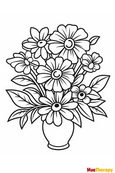 15 Beautiful Flower Coloring Pages for Kids and Adults Unique Adult Coloring Pages Free Printable Flowers, Plant Coloring Pages Free Printable, Free Printable Flower Coloring Pages, Flower Coloring Pages Free Printable, Coloring Pages Flowers, Flower Colouring Pages, Flower Coloring Pages For Kids, Coloring Sheets For Adults, Colouring In Pages