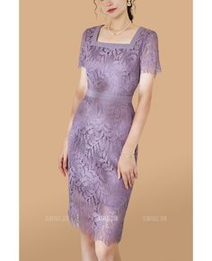 Buy gorgeous square neckline sheath lace wedding guest dress short sleeved at wholesale price online. Free shipping and pro custom service since 2009. Fitted Lace Dress With Square Neck For Party, Elegant Lace Dress With Straight Neckline And Lace Trim, Square Neck Lace Trim Wedding Dress, Elegant Lace Dress With Straight Neckline, Fitted Lace Dress With Square Neck For Evening, Elegant Short Sleeve Lace Dress For Wedding Guest, Elegant Lace Dress With Straight Neckline For Party, Elegant Square Neck Lace Dress With Lace Trim, Fitted Lace Dress With Straight Neckline